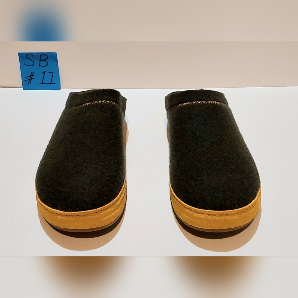 OLUKAI Hāmani Hulu Men's Slippers Mule Sheep Fur Lined Slip On Size 11 M NWOB - Picture 2 of 9